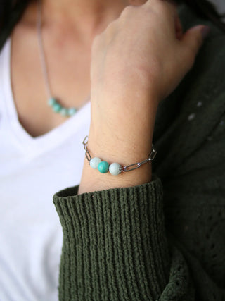 Silver Paperclip Chain Bracelet