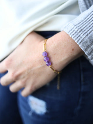 Gold Paperclip Chain Bracelet