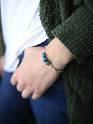 Silver Paperclip Chain Bracelet
