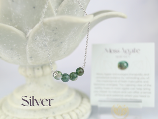 Moss Agate Necklace - Classic Serenity Crystal Jewelry
