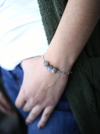 Silver Paperclip Chain Bracelet