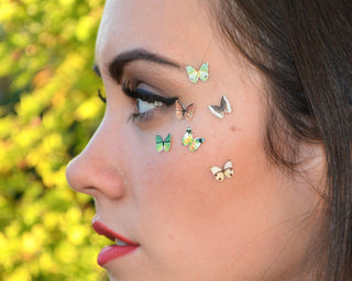 Butterfly Face Stickers: Eye Makeup Decals, Costume Accessories