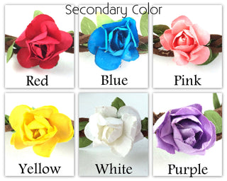 Flower Headband - Head Bands For Women - Butterfly Headpiece Adult Crown - Hippie Costume - Flower Girl Gift