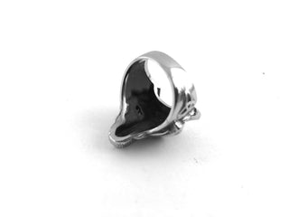 Wolf Face Ring: Viking Nordic Jewelry with Rhinestone