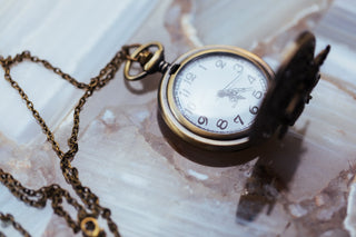 Bee Pocket Watch Necklace: Bronze Filigree Steampunk Pendant