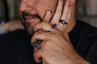 Silver Wolf Ring - Gift For Men - Biker Ring - Gothic Ring - Viking Ring - Viking Costume - 3D Wolf Head - Mens Jewelry