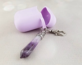 Gemstone Keychain AirPods Case: Silicone Cover for Gen 1 & 2