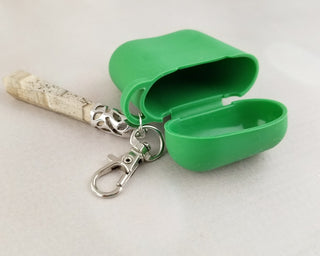 Gemstone Keychain AirPods Case: Silicone Cover for Gen 1 & 2