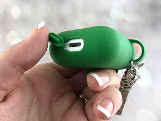 Gemstone Keychain AirPods Case: Silicone Cover for Gen 1 & 2