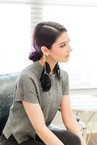 Feather Ear Cuff – Gold Plated, No Piercing Needed