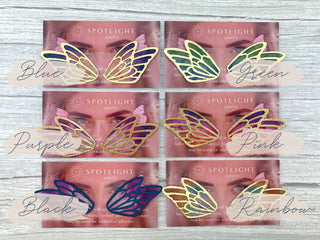 Organza Fairy Eyelashes: Colorful Costume Eye Wings
