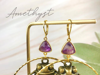 Cicada Beetle Earrings - Hoop Earrings Gemstone Witchy Costume Jewelry