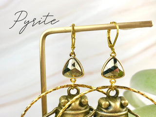 Cicada Beetle Earrings - Hoop Earrings Gemstone Witchy Costume Jewelry