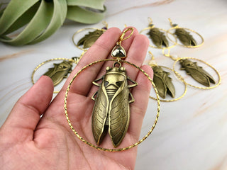 Cicada Gemstone Earrings