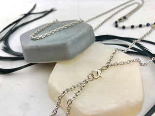Gemstone Body Necklace - Beach Body Jewelry - Crystal Body Chain - Belly Chain