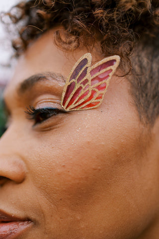 Organza Fairy Eyelashes: Colorful Costume Eye Wings