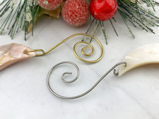 Shell Moon Ornament: Boho Celestial Tree Decoration