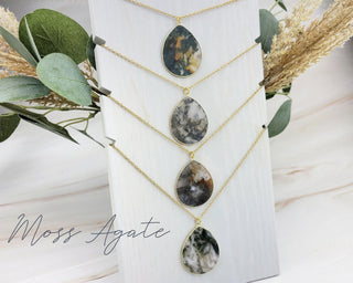 Tiger Eye Necklace - Natural Crystal Gemstone Pendant - Long Layering Necklace - Protection Stone