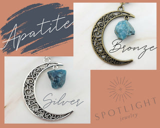 Gemstone Moon Bookmark: Celestial Silver Shepherds Hook Bookish Gift