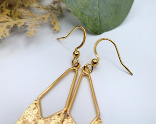 Long Gold Tassel Earrings: Stainless Steel Chain Duster Earrings