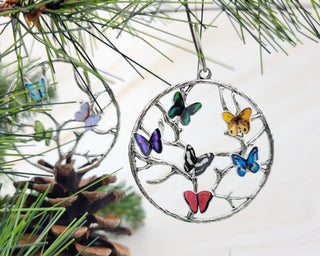 Butterfly Birthstone Ornament - Paper Butterflies - Personalized Family Tree - Hanging Tree Decor