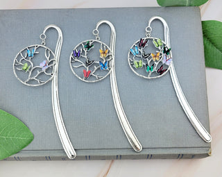Personalized Birthstone Butterfly Bookmark: Custom Family Tree Gift