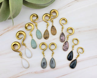Gemstone Ear Weights - Spiral Gauges - Ear Stretchers - Plugs and Tunnels