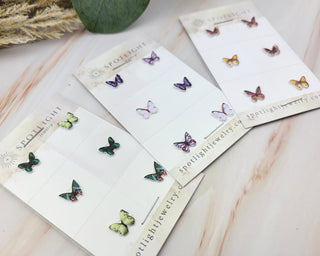 Butterfly Eye Makeup Stickers: Beauty Face Decals (Set of 3)
