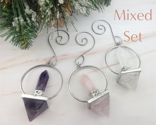 1pcs/3pcs Crystal Geometric Ornaments - Christmas Ornaments - Hanging Decor