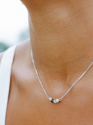 Dainty Custom Gemstone Necklace - Personalized Healing Crystal Necklace - Pick Your Multi Stones