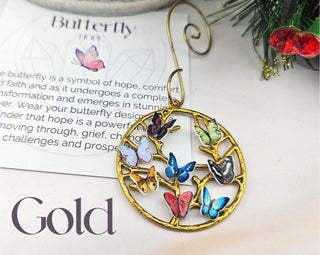 Butterfly Birthstone Ornament - Paper Butterflies - Personalized Family Tree - Hanging Tree Decor