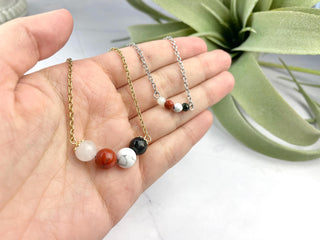 Grandma Necklace - Healing Crystals Necklace - Nana Grandmother Gift w/ Poem and Affirmation Card