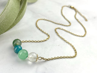 Crystal Sister Necklace - Soul Sister Gift - Sorority Merch - Poem Affirmation Card Incuded