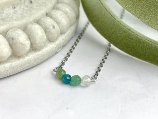 Crystal Sister Necklace - Soul Sister Gift - Sorority Merch - Poem Affirmation Card Incuded