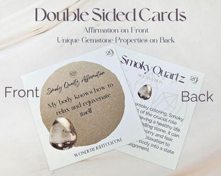 18K Gold Star Threaders - Smoky Quartz - Celestial Spiral Earrings
