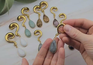 Gemstone Ear Weights - Spiral Gauges - Ear Stretchers - Plugs and Tunnels