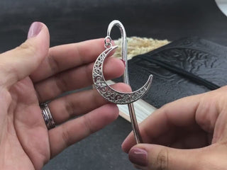 Gothic Bookmarks - Goth Macabre Bookmark - Bird Skull Shepherds Hook - Halloween Book Lovers Gift