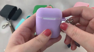 Gemstone Keychain AirPods Case: Silicone Cover for Gen 1 & 2