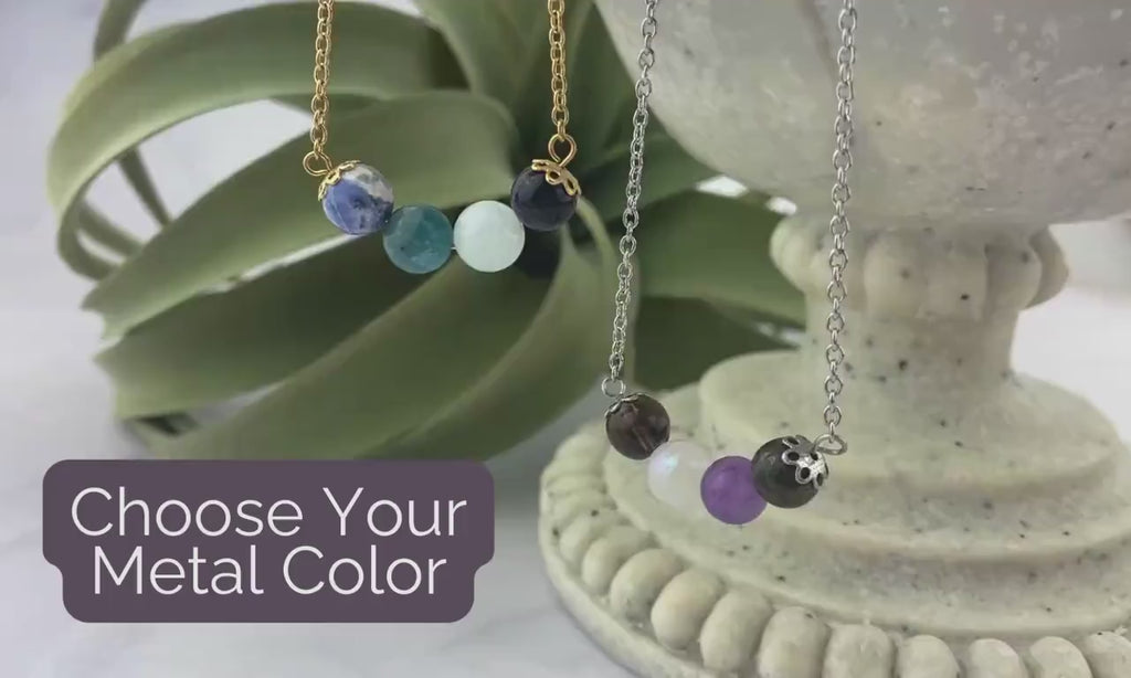 Custom Gemstone Necklace: Personalized Healing Crystal Jewelry