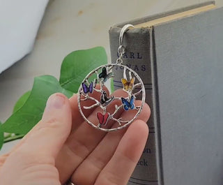 Personalized Birthstone Butterfly Bookmark: Custom Family Tree Gift