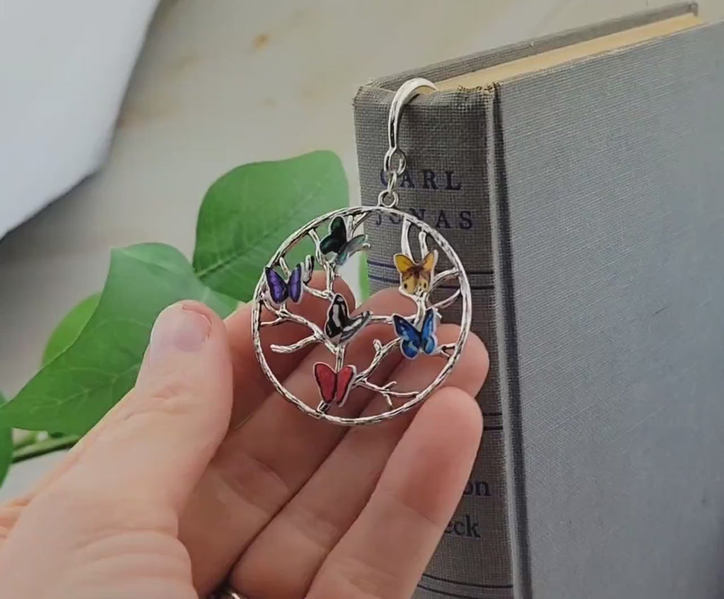Personalized Birthstone Butterfly Bookmark: Custom Family Tree Gift